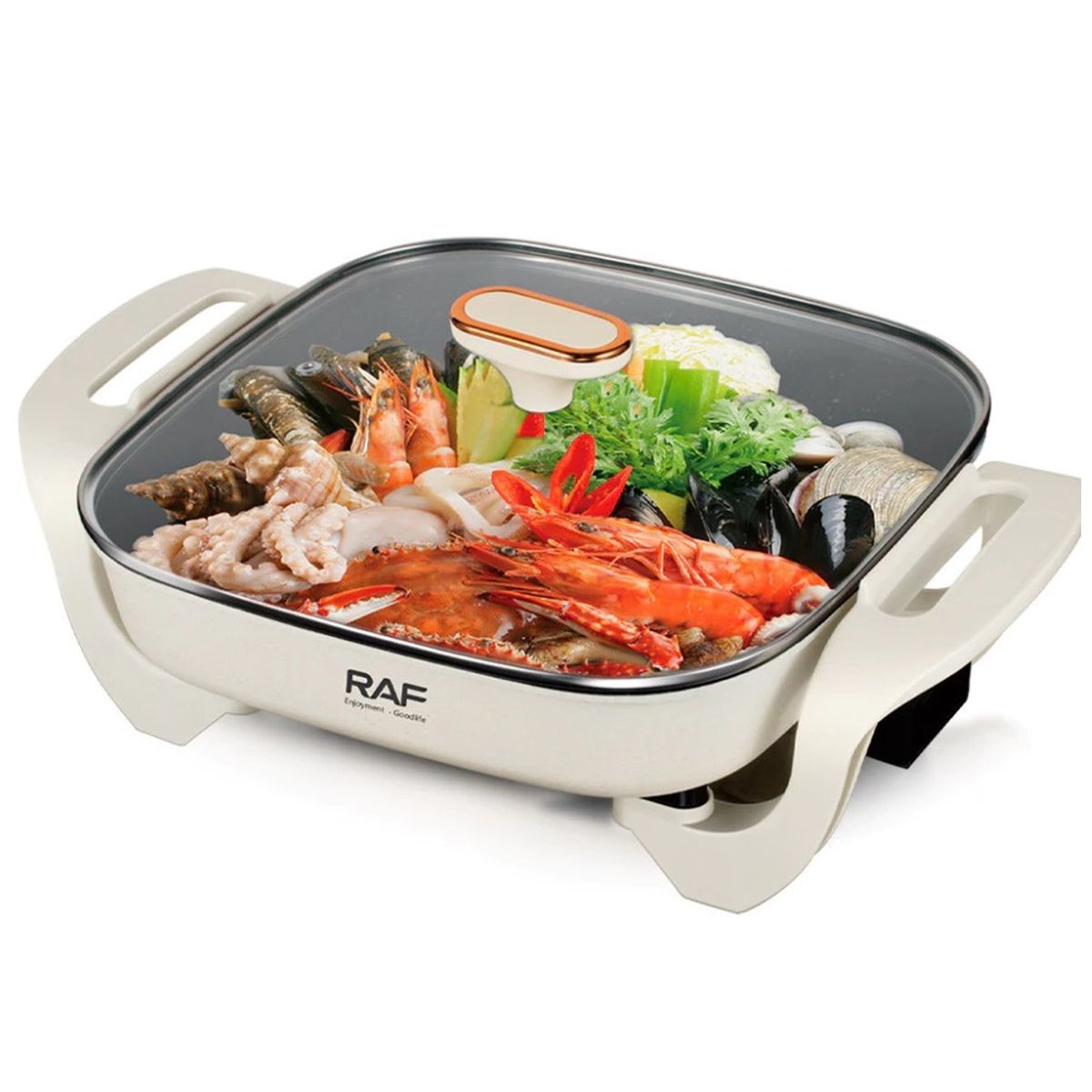 GENERICO - SARTÉN ELÉCTRICA ANTIADHERENTE CON TAPA RAF R5400