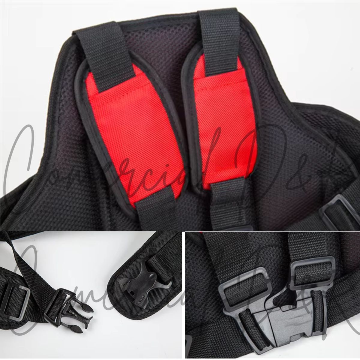 GENERICO - Arnes de SEGURIDAD ROJO para niño en moto y bicimoto