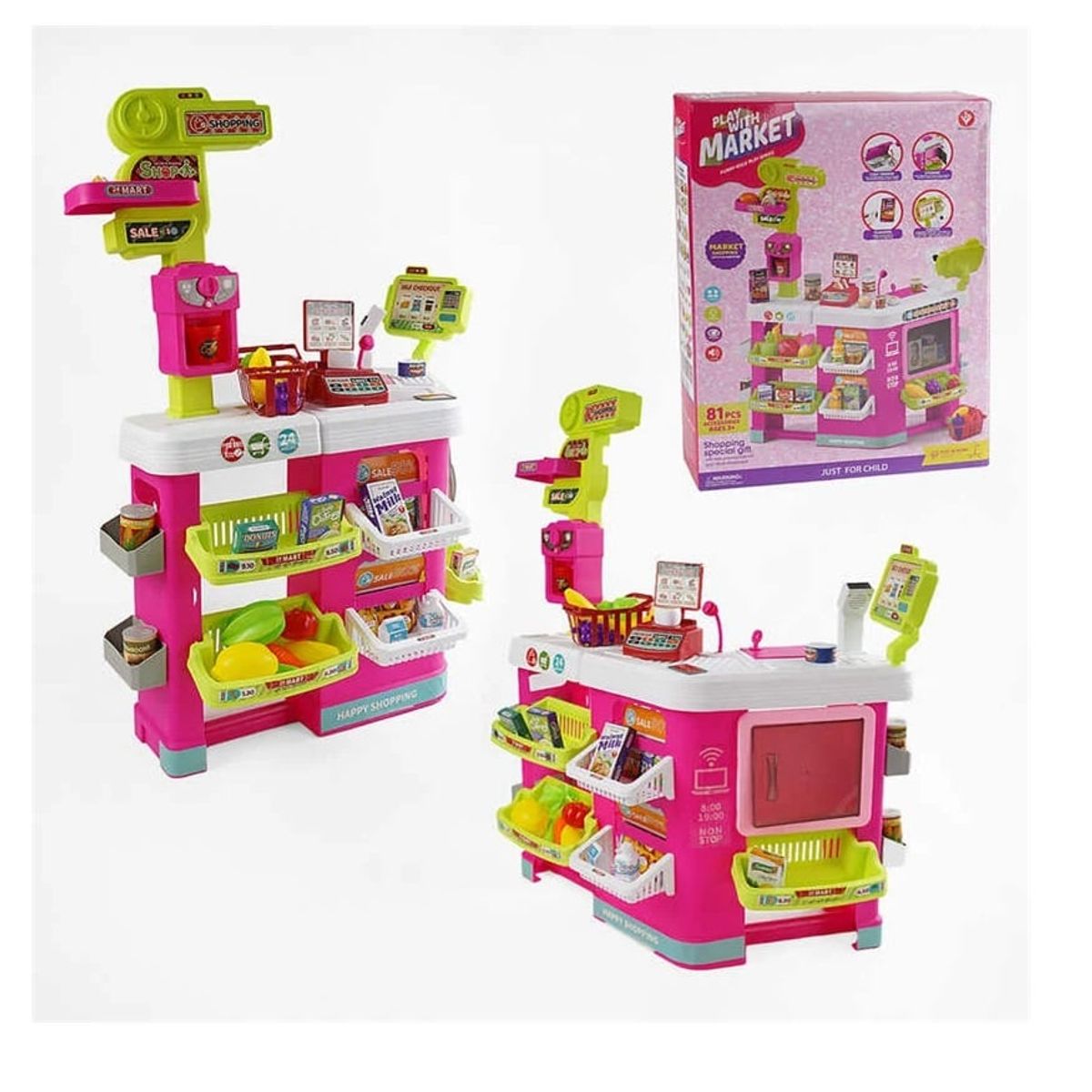 GENERICO - Supermercado Juguete de 93 piezas con Sonido y Luces