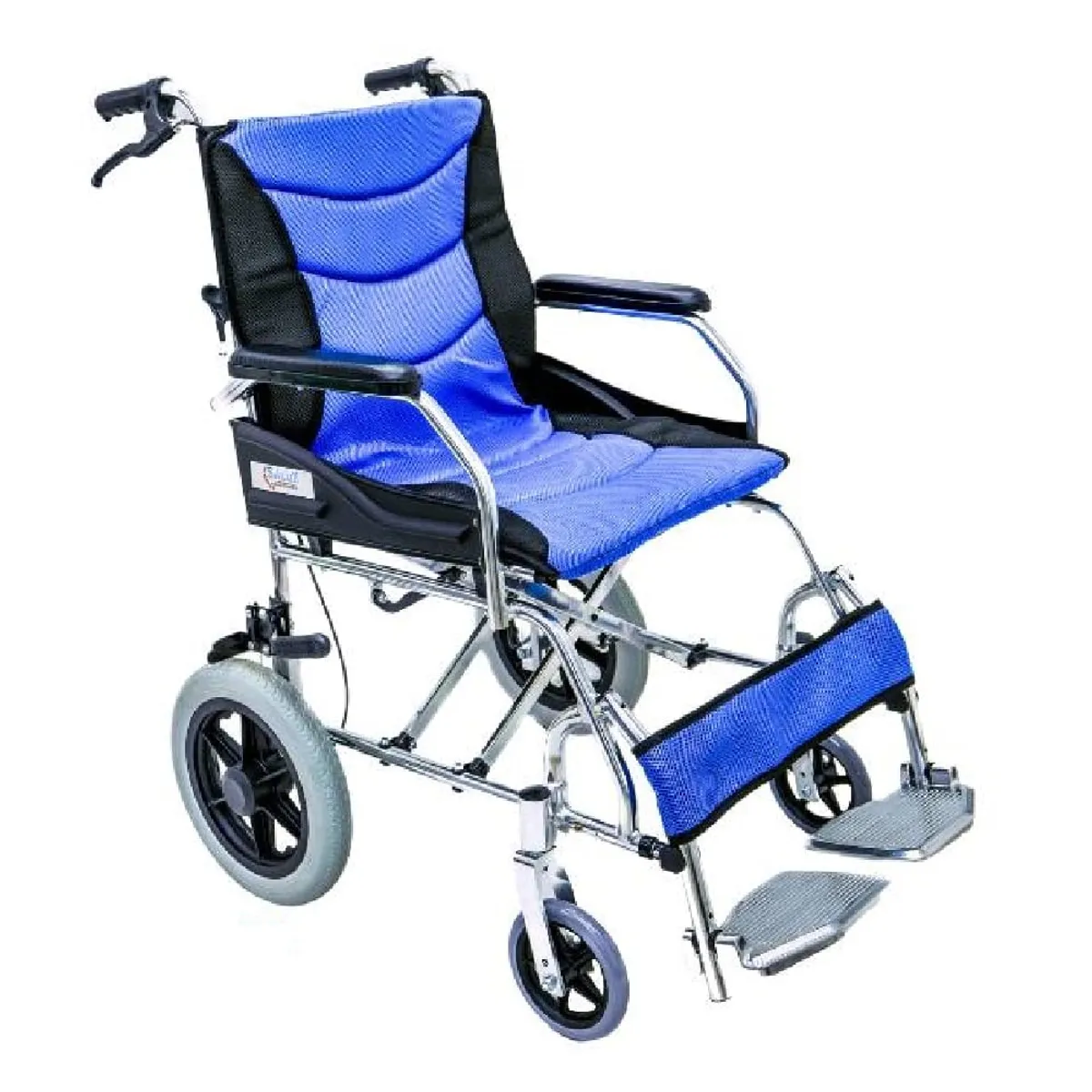 GENERICO - Silla de Ruedas de Paseo de Aluminio Acolchada