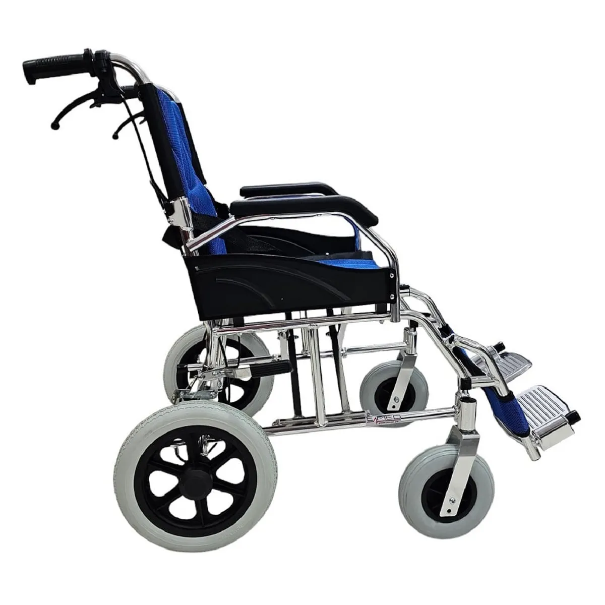 GENERICO - Silla de Ruedas de Paseo de Aluminio Acolchada