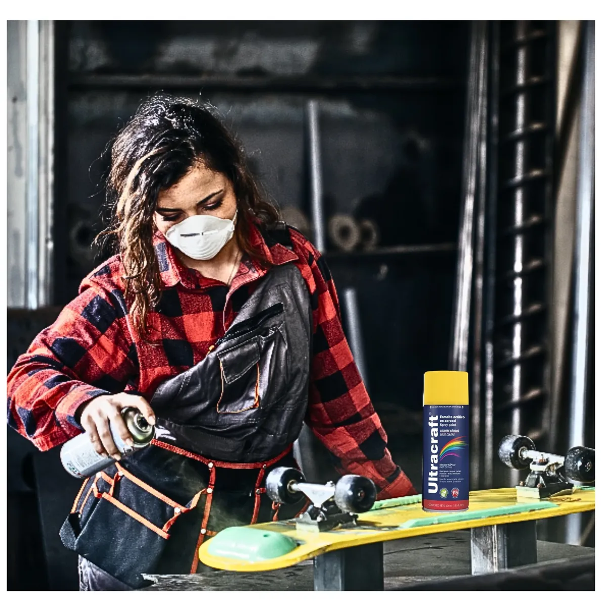 TRUPER - Pintura spray color marfil, pack 4 unidades ULTRACRAF TRUPER