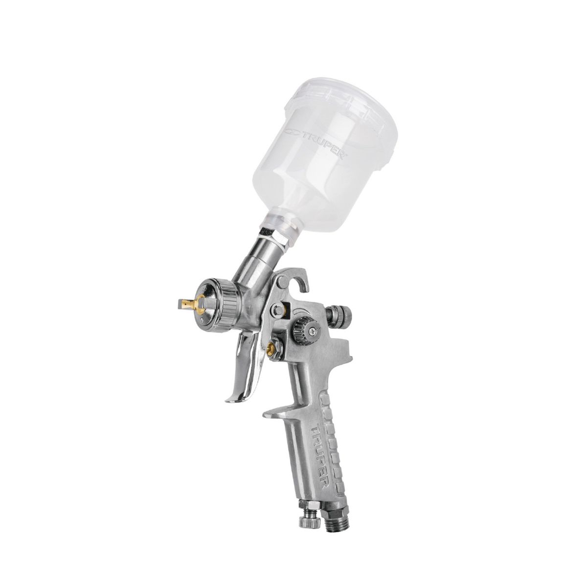 TRUPER - Pistola de aire para Pintar fino acabado vaso plastico 120ml truper