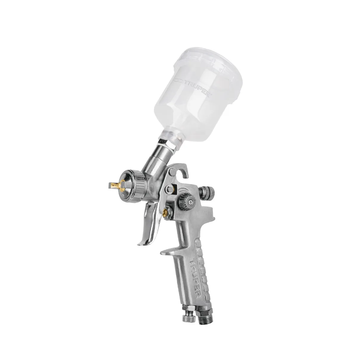 TRUPER - Pistola de aire para Pintar fino acabado vaso plastico 120ml truper