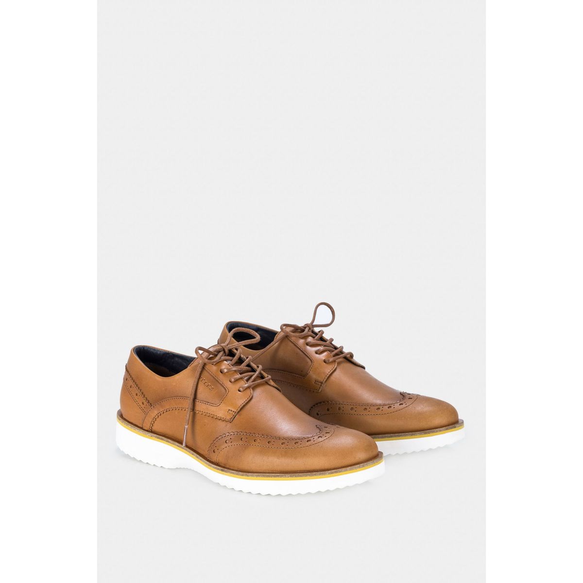 VELEZ - Vélez Zapatos Cordón Village De Cuero Hombre Envejecido Miel