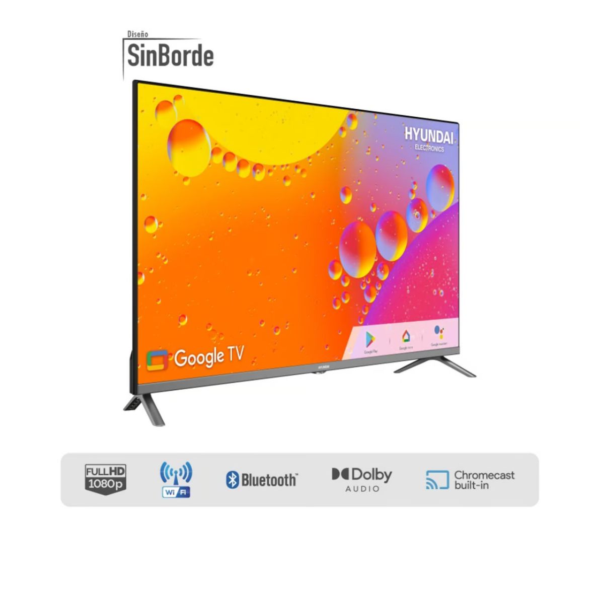 HYUNDAI - TELEVISOR HYUNDAI FHD 40 HYLED4023GIM GOOGLE TV