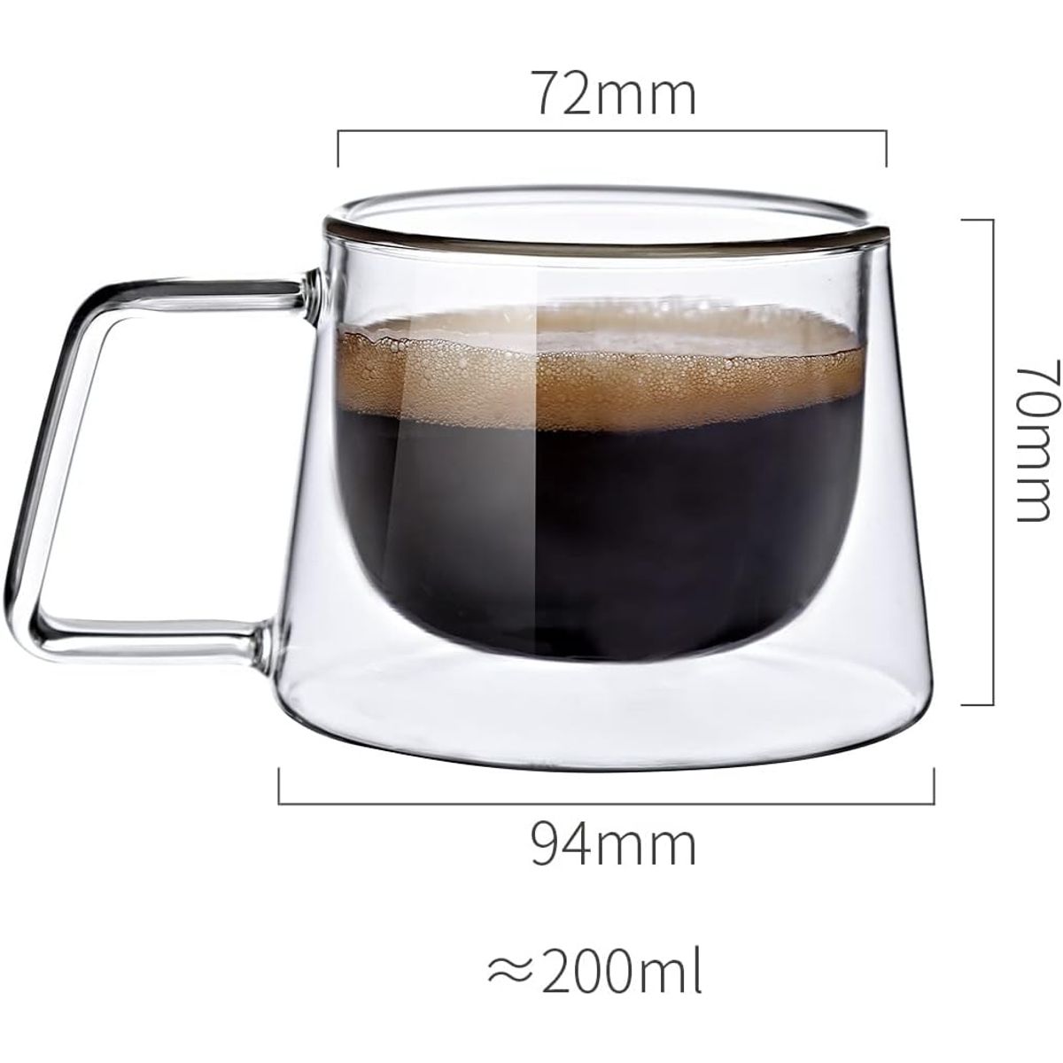 GENERICO - Taza doble pared 250 ml por UNIDAD