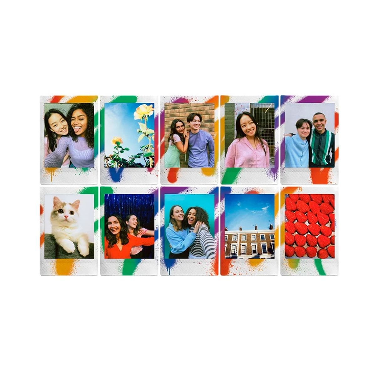 FUJIFILM - Pack de Pelicula Fujifilm Instax Mini Spray Art x10