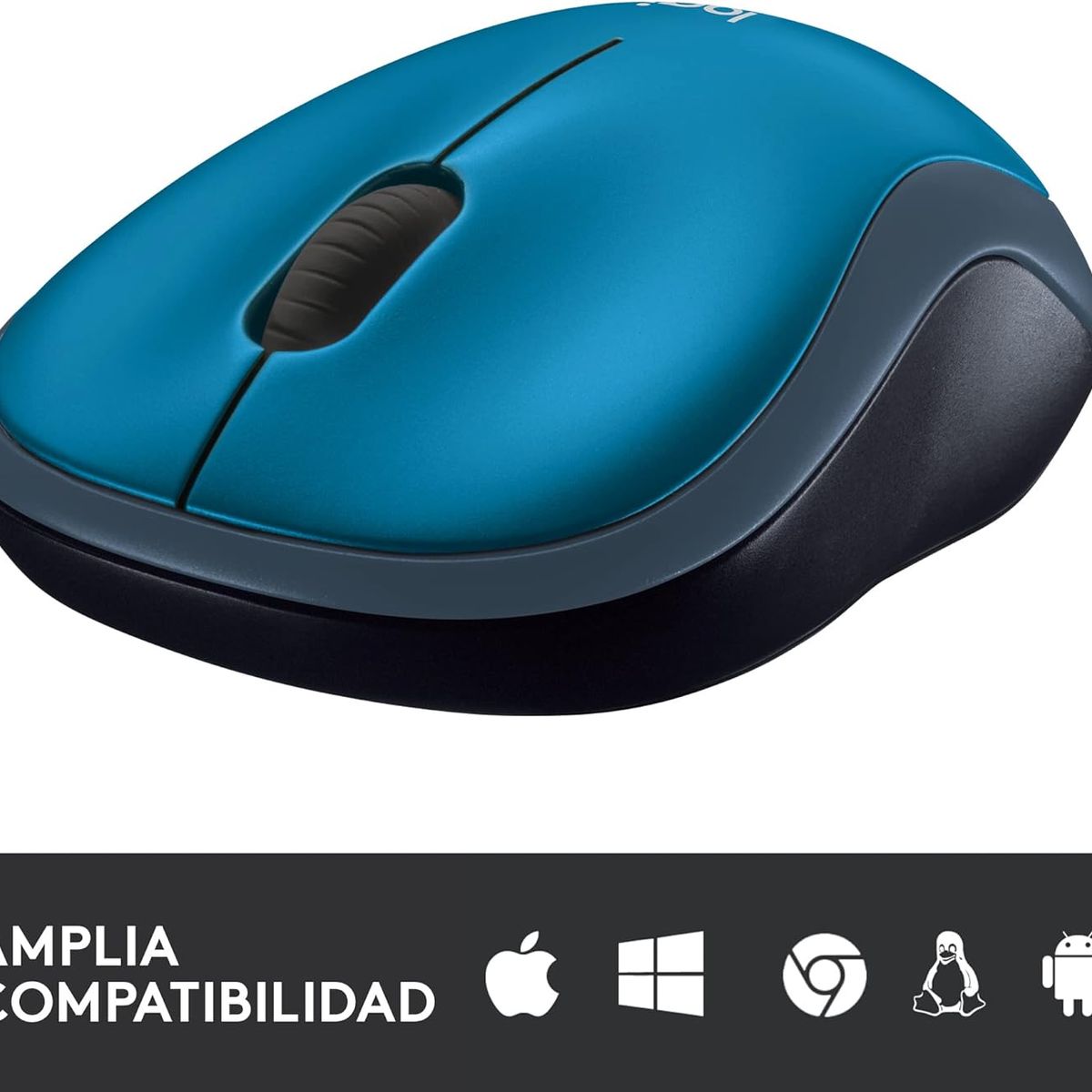 LOGITECH - MOUSE LOGITECH M185 INALÁMBRICO AZUL