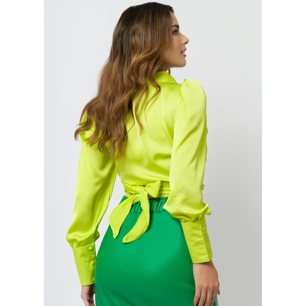 DOLCATTA - Blusa Mary - Envolvente - Lemon Yellow Color - Dolcatta