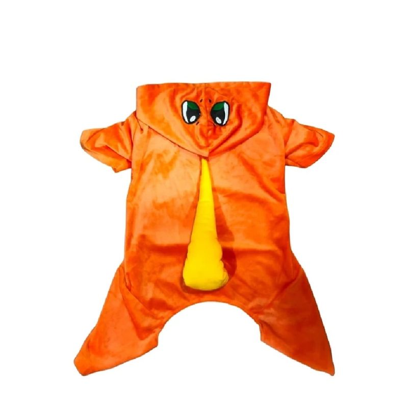 GENERICO - Disfraz Halloween mascotas perros y gatos Charmander talla 5