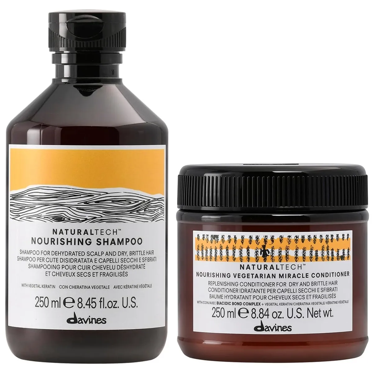 DAVINES - Shampoo Nutritivo 250ml + Acondicionador Davines Nourishing