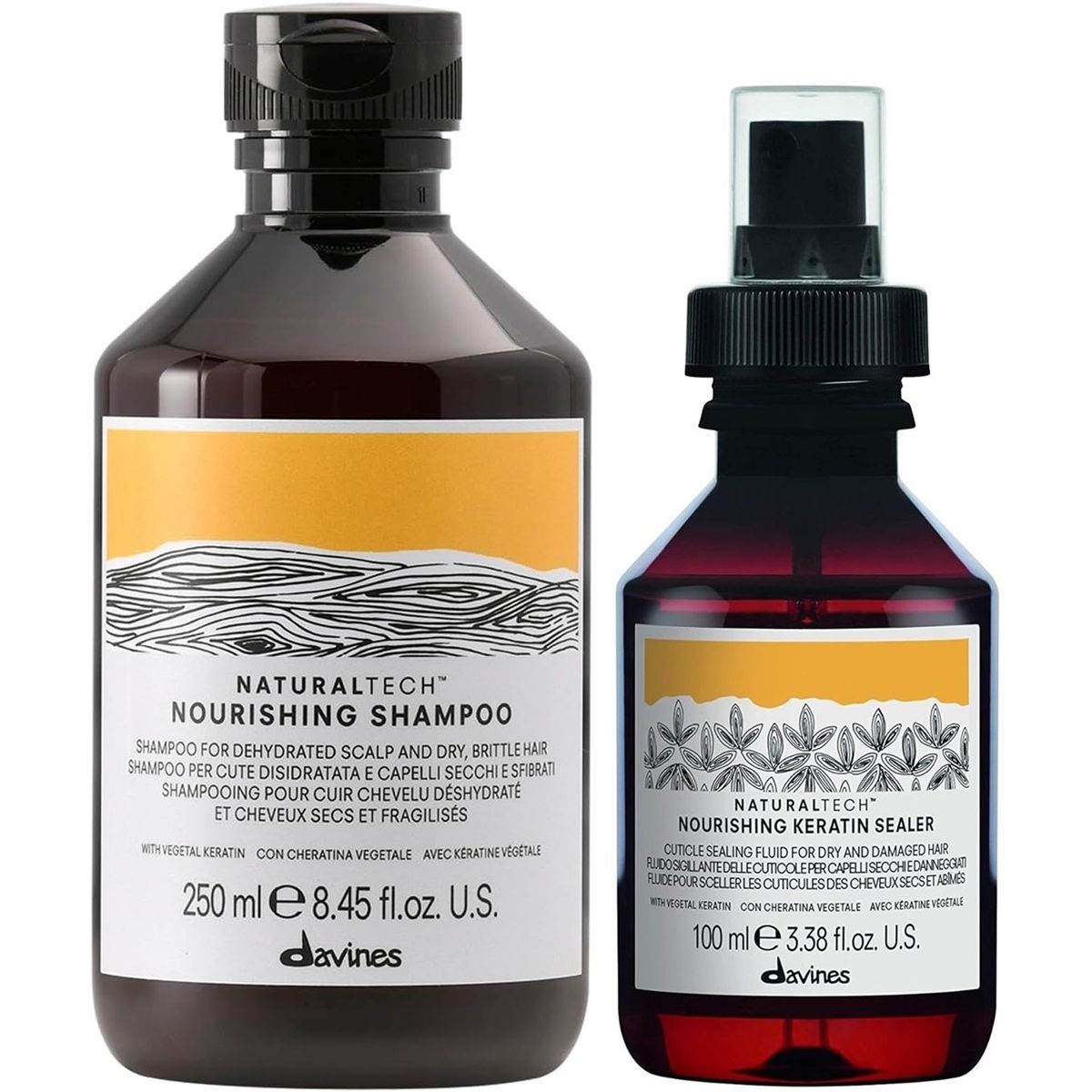 DAVINES - Shampoo Nutritivo 250ml + Keratin Sealer Davines Nourishing
