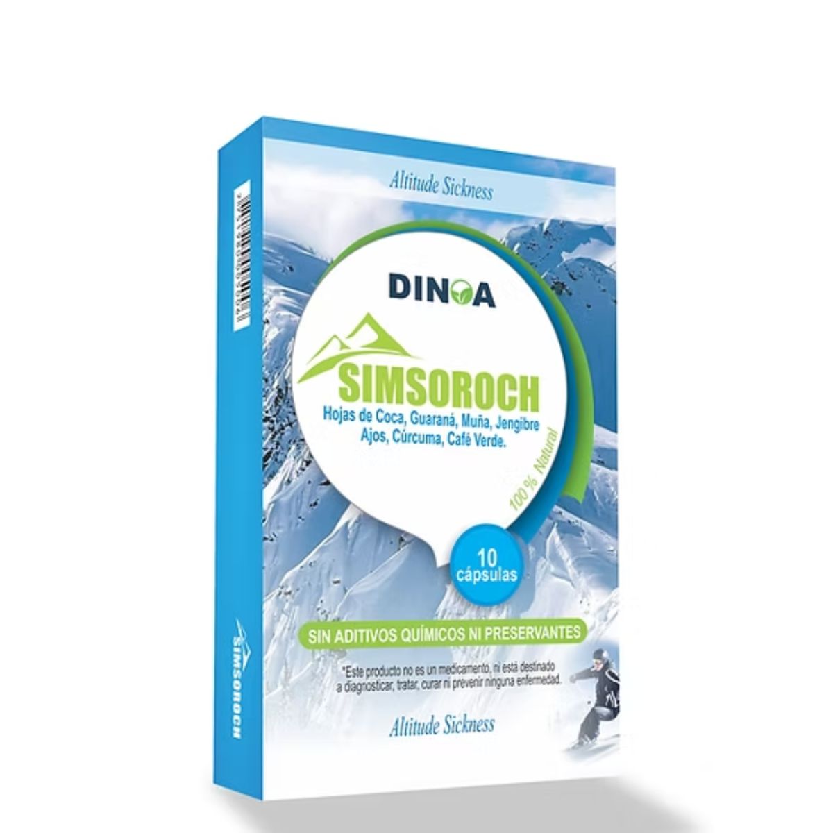 DINOA - Simsoroch Cápsulas x 10 Dinoa - Alivio para el mal de altura- soroche