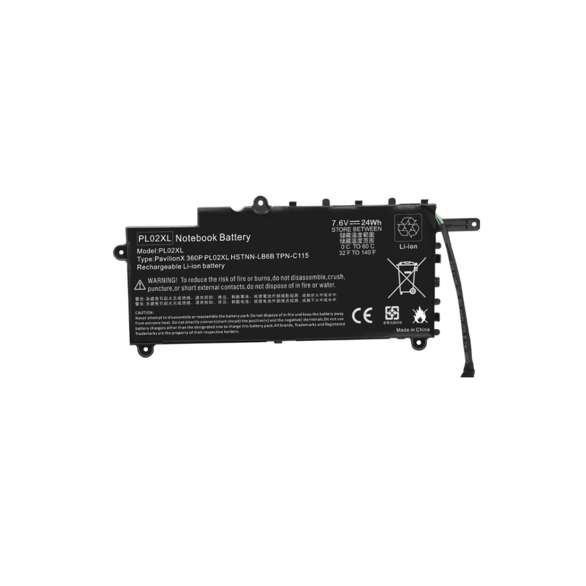OEM - Batería para Laptop Hp PL02XL.  PAVILION 11 NX360.  SERIES. 11 N010DX