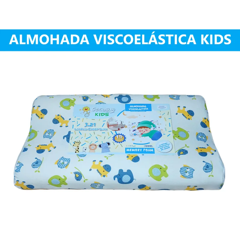 GOLDSUN - ALMOHADA VISCOELÁSTICA  KIDS 40x25cm. memory foam