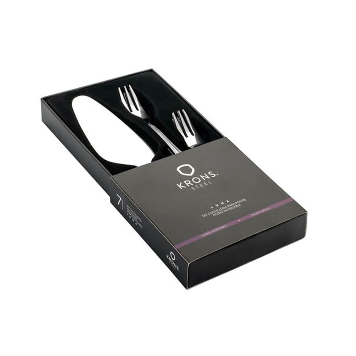 KRONS - Set x  7 Cubiertos para Postres Krons