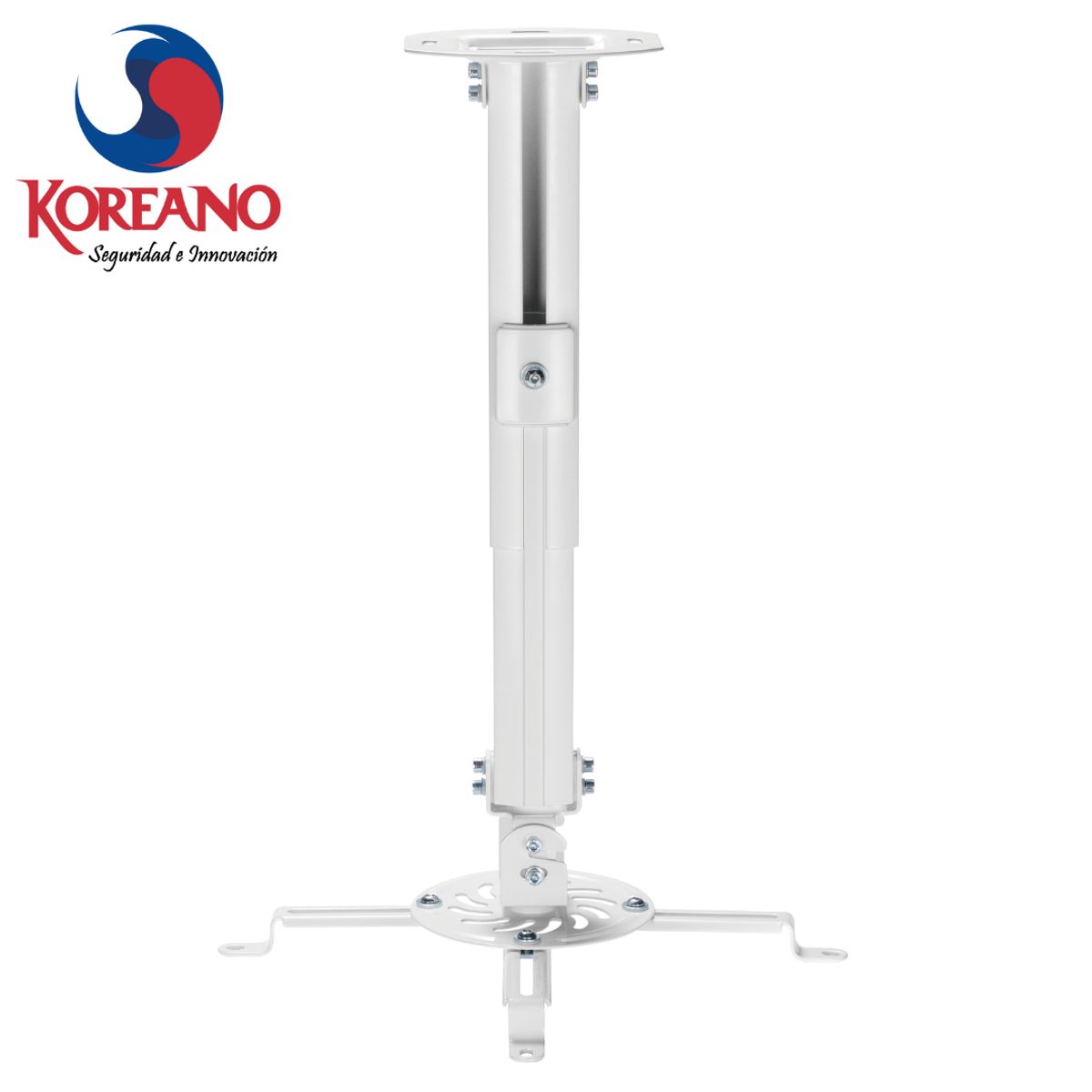KOREANO SEGURIDAD E INNOVACION - Soporte Rack Proyector Multimedia para Techo color Blanco-RPK-WL