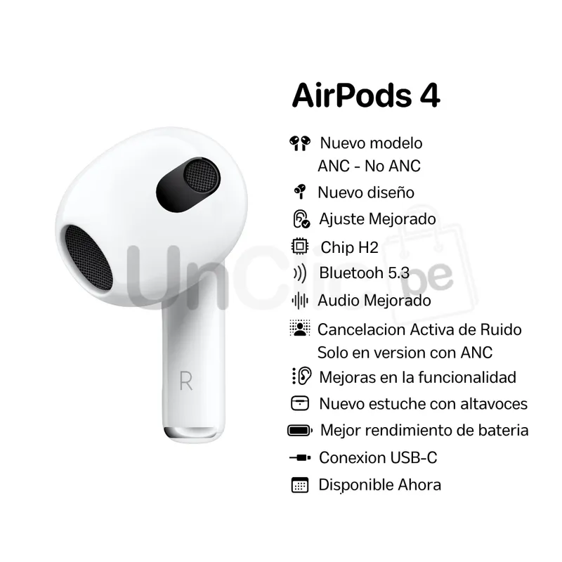 APPLE - Apple AirPods 4 ANC USB-C - Original