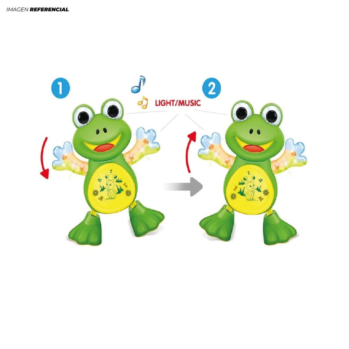 GENERICO - Juguete Bailarín Ranita Interactiva para Niños