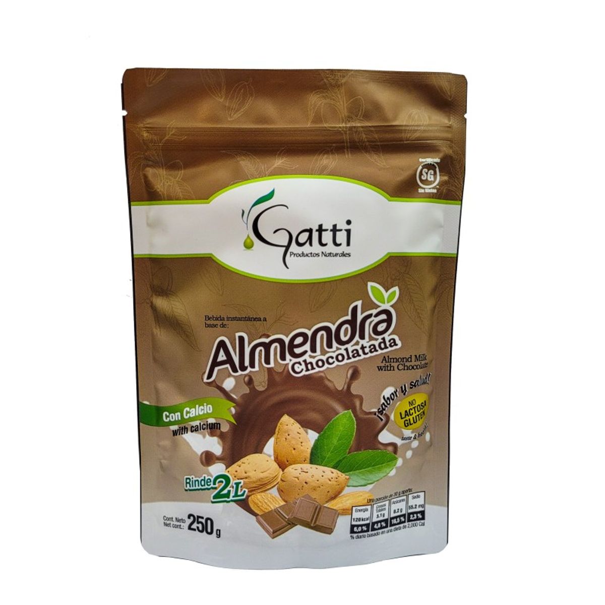 GATTI - Chocolatada de Almendras en Polvo x 250 g - Gatti