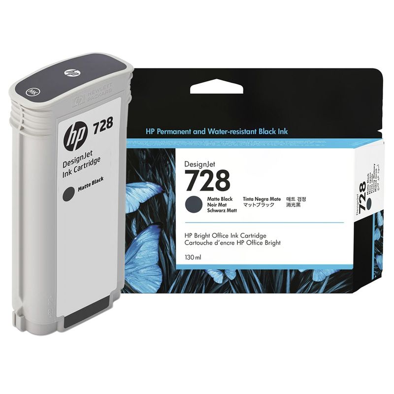 HP - Tinta Hp 728 3WX25A Matte Black 130ml Designjet T730/t830mfp