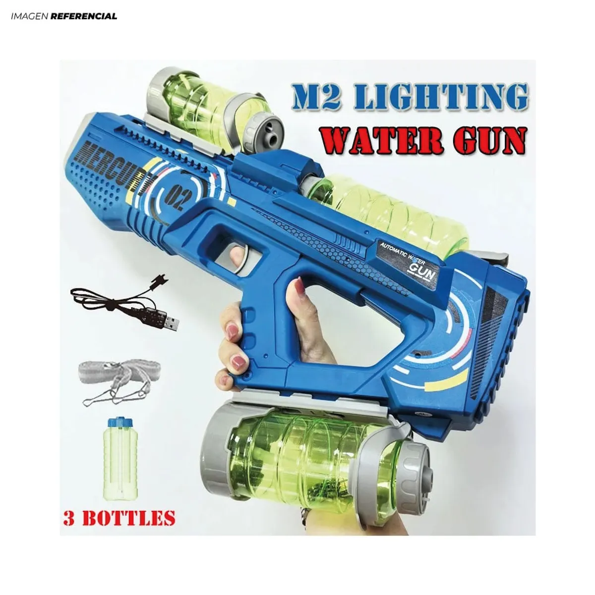 GENERICO - Pistola de Agua Recargable Mercury M2