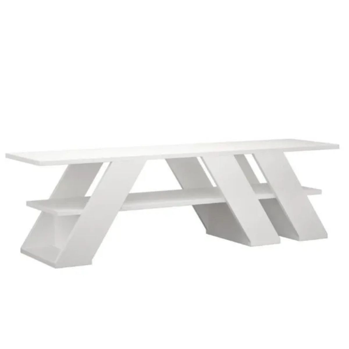 TU MESITA - Mesa de TV Contemporánea Lexus color Blanco TU MESITA