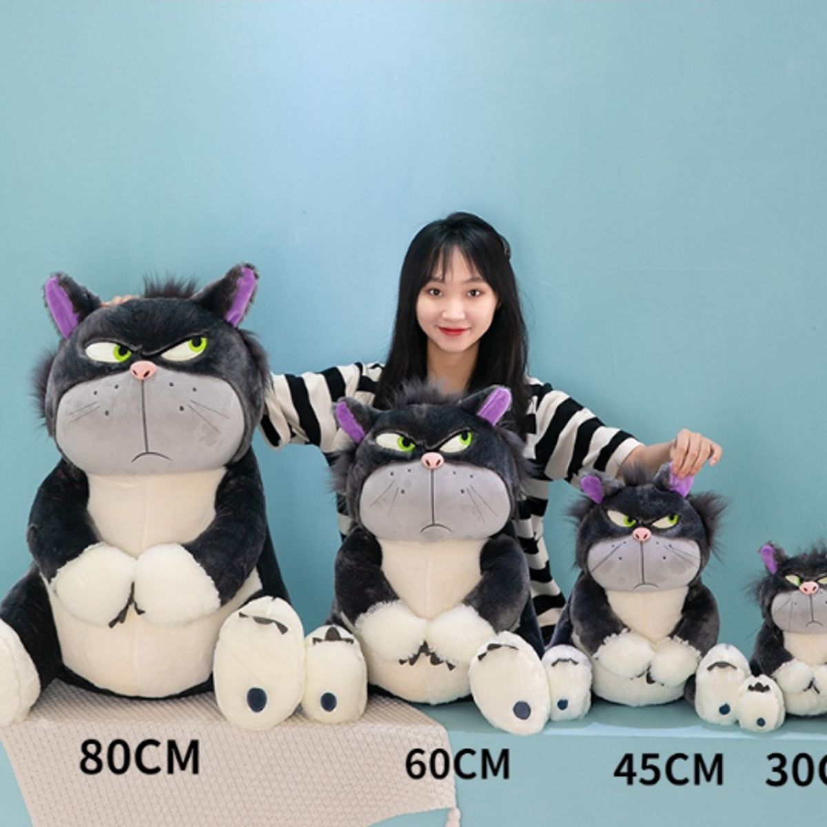 GENERICO - Peluche Gato Lucifer 60cm - Gato Enfadado