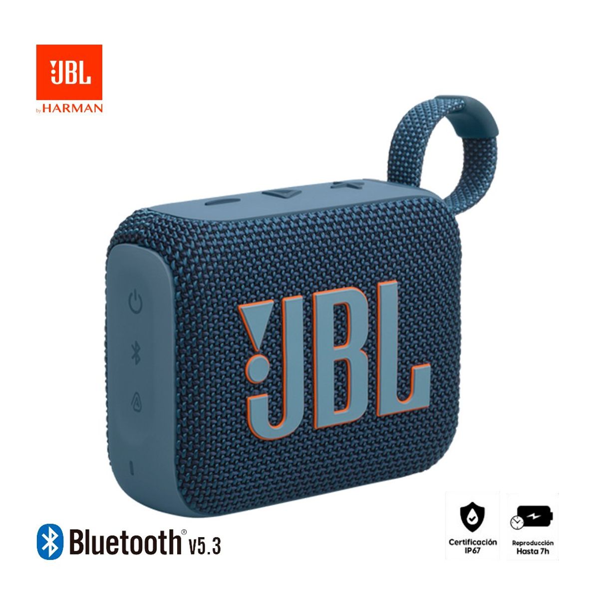 JBL - Parlante Jbl Bluetooth Altavoz GO 4 impermeable IP67 7hr Azul