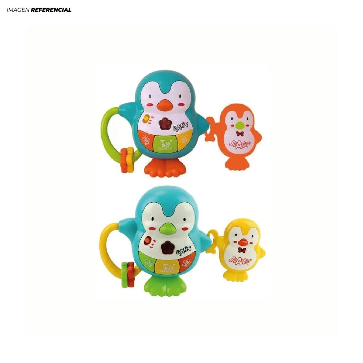 GENERICO - Juguete Didáctico Sonajero Musical con forma de Pingüino