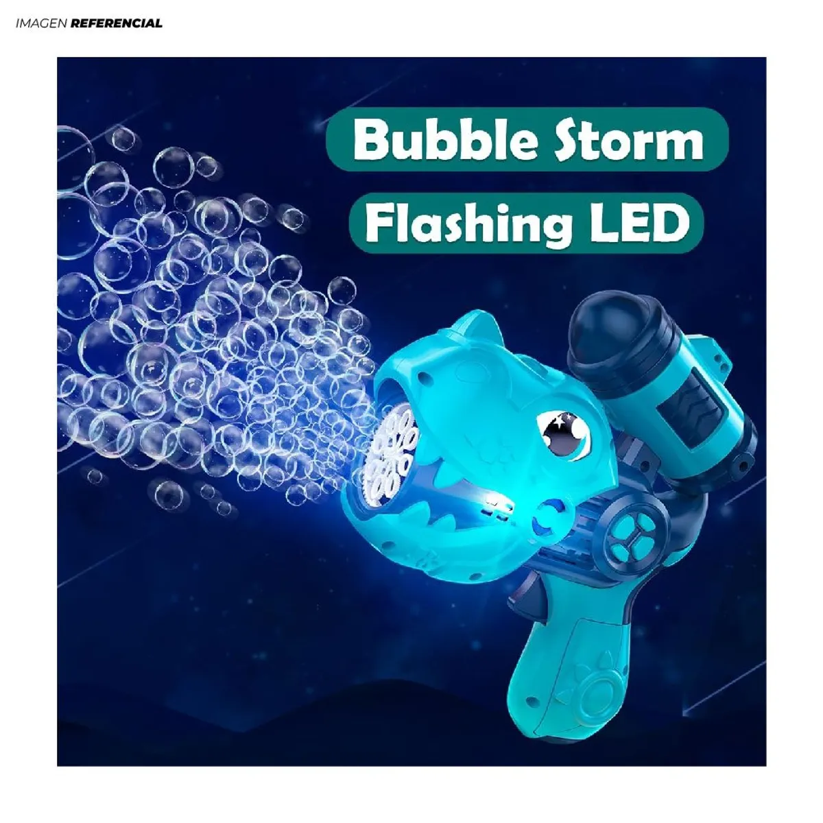 GENERICO - Pistola de Juguete Burbujas Dino para Niños