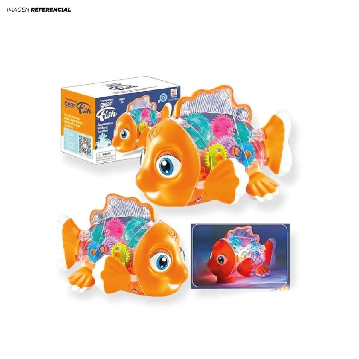 GENERICO - Juguete Pez Didáctico con luces y sonido para Niños