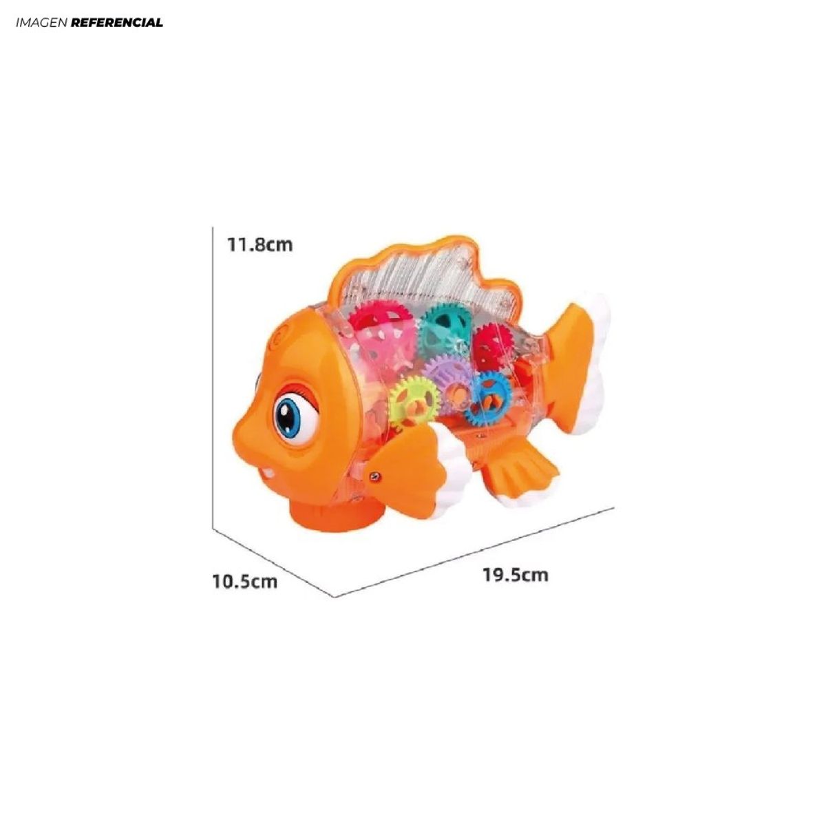 GENERICO - Juguete Pez Didáctico con luces y sonido para Niños