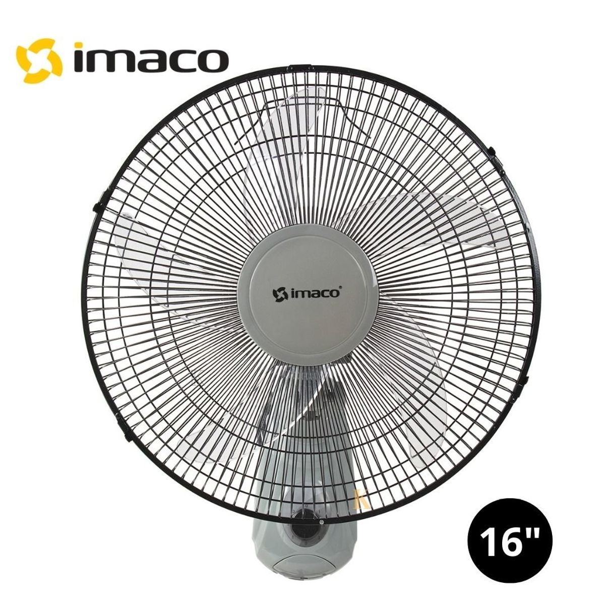 IMACO - Ventilador de Pared Imaco de 16 Pulgadas con 5 Aspas Acrílicas