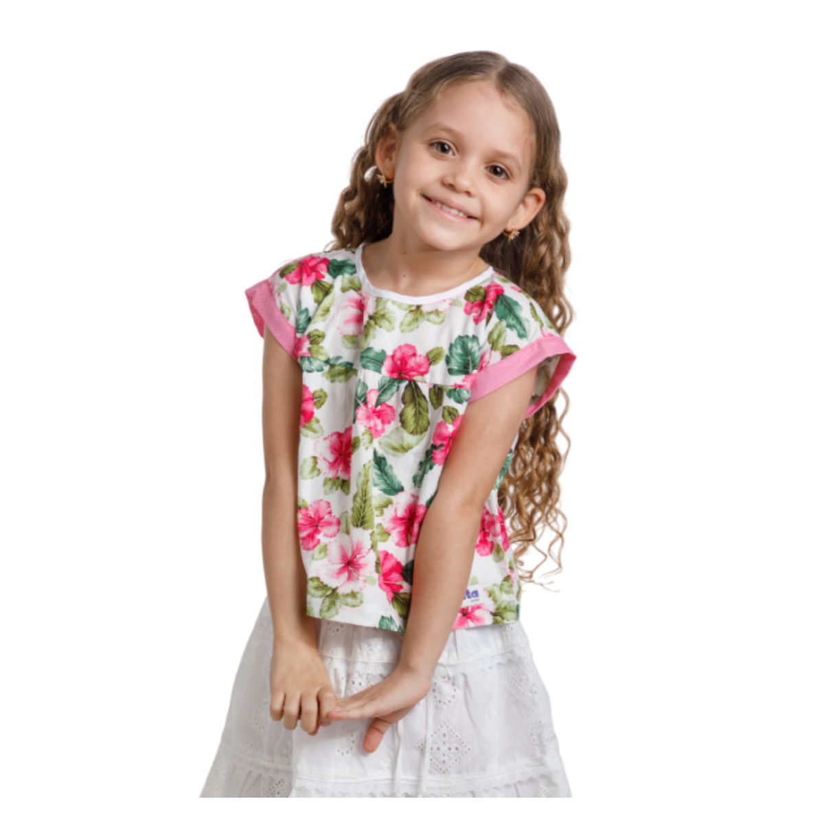 NATA COTON - BLUSA KIMONO ALGODON FLORES