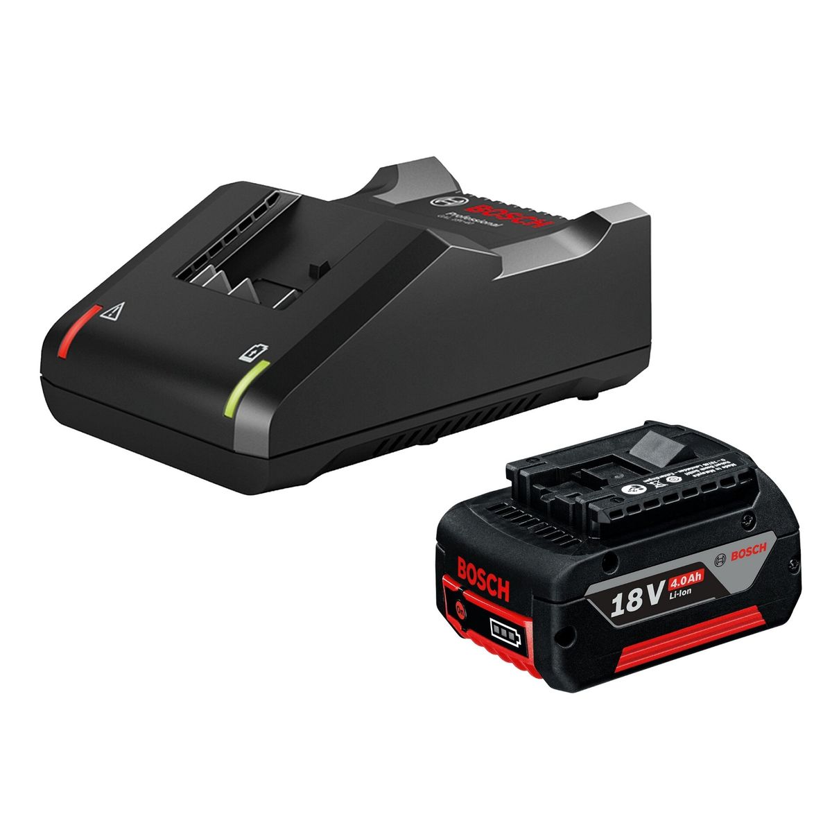 BOSCH - Batería 18V 4.0 Ah + Cargador GAL 18V-40 BOSCH