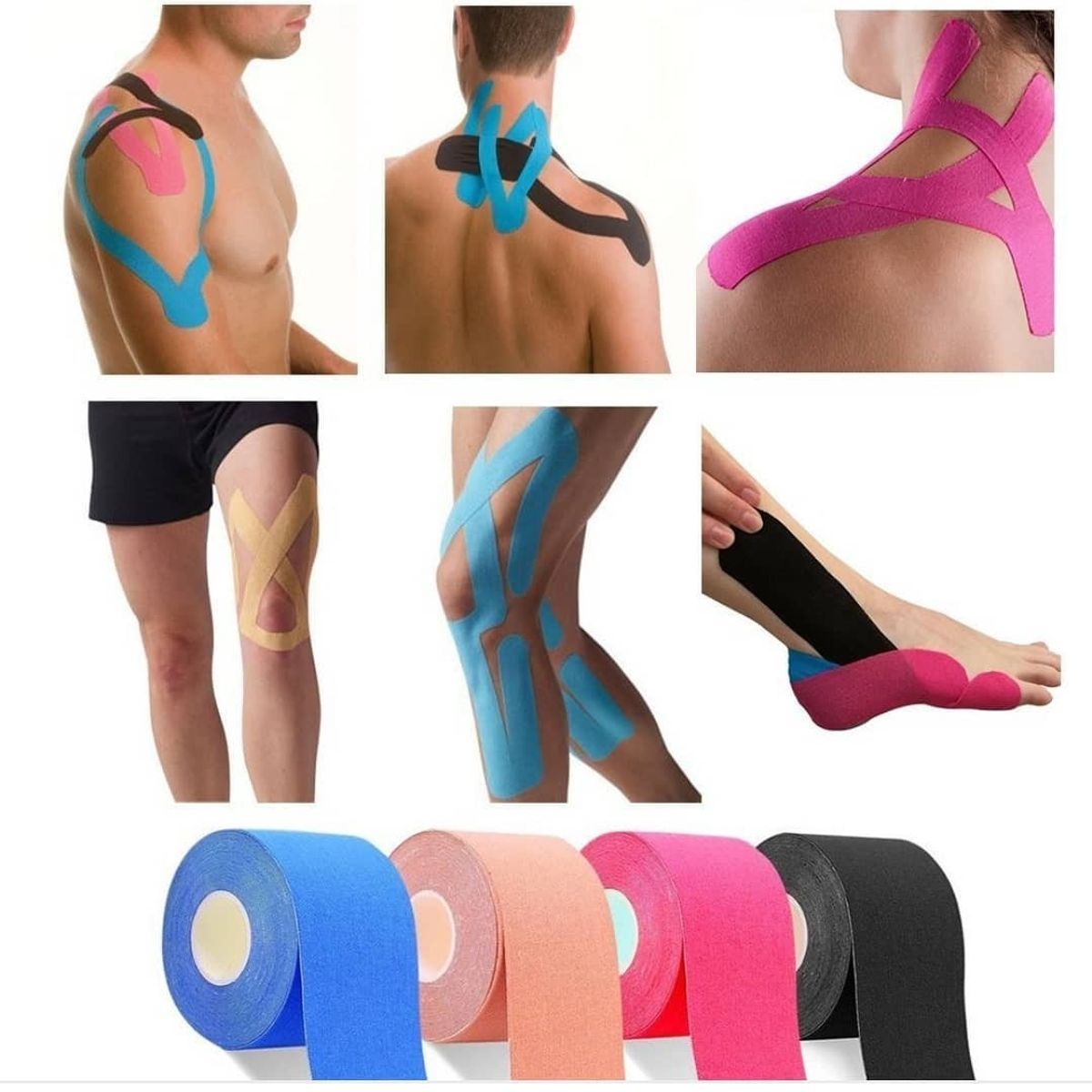 GENERICO - Venda Kinesio Tapes Cinta Kinesiologica 5cm x 5m Naranja