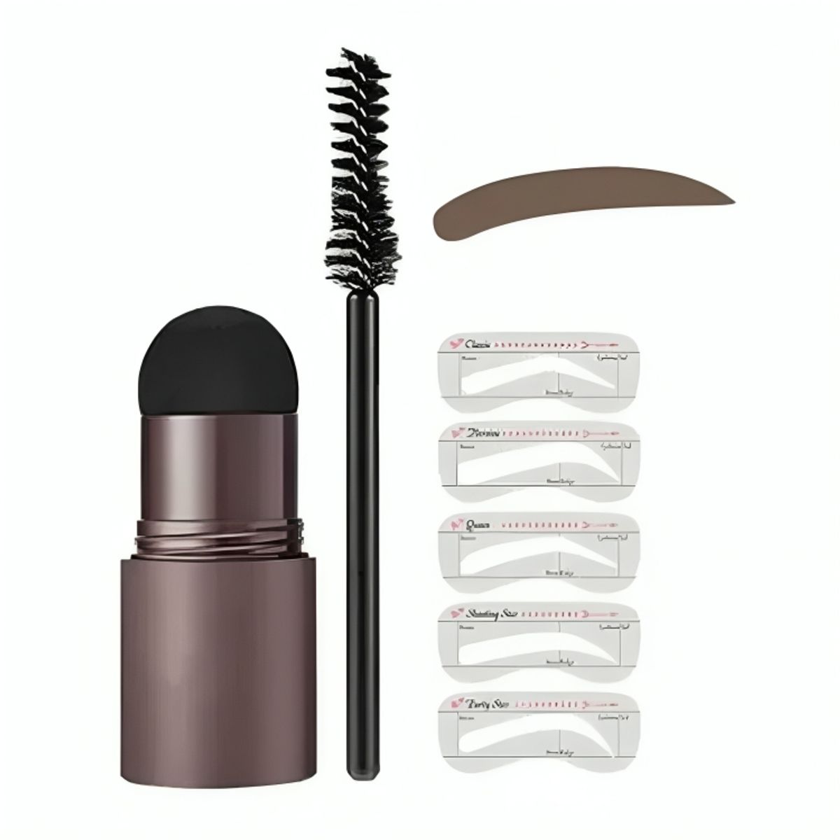 GENERICO - Kit Sello Sombras de Cejas Sello de Cejas con Plantillas