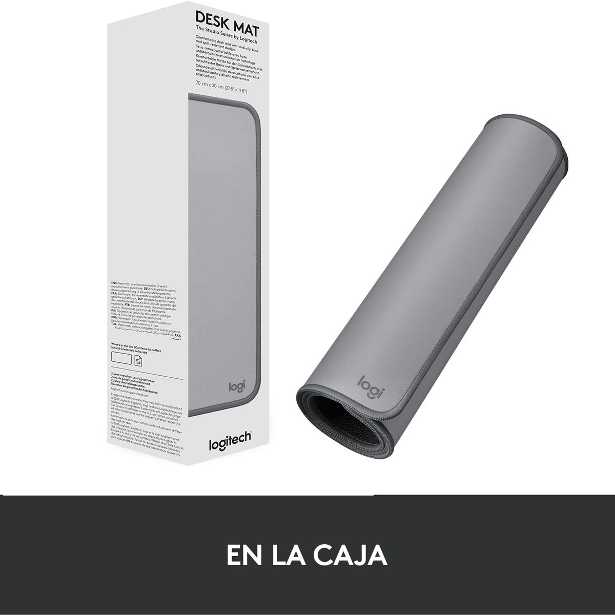 LOGITECH - PAD MOUSE LOGITECH DESKPAD ANTI-SALPICADURAS 300X700MM LIGHT GRIS