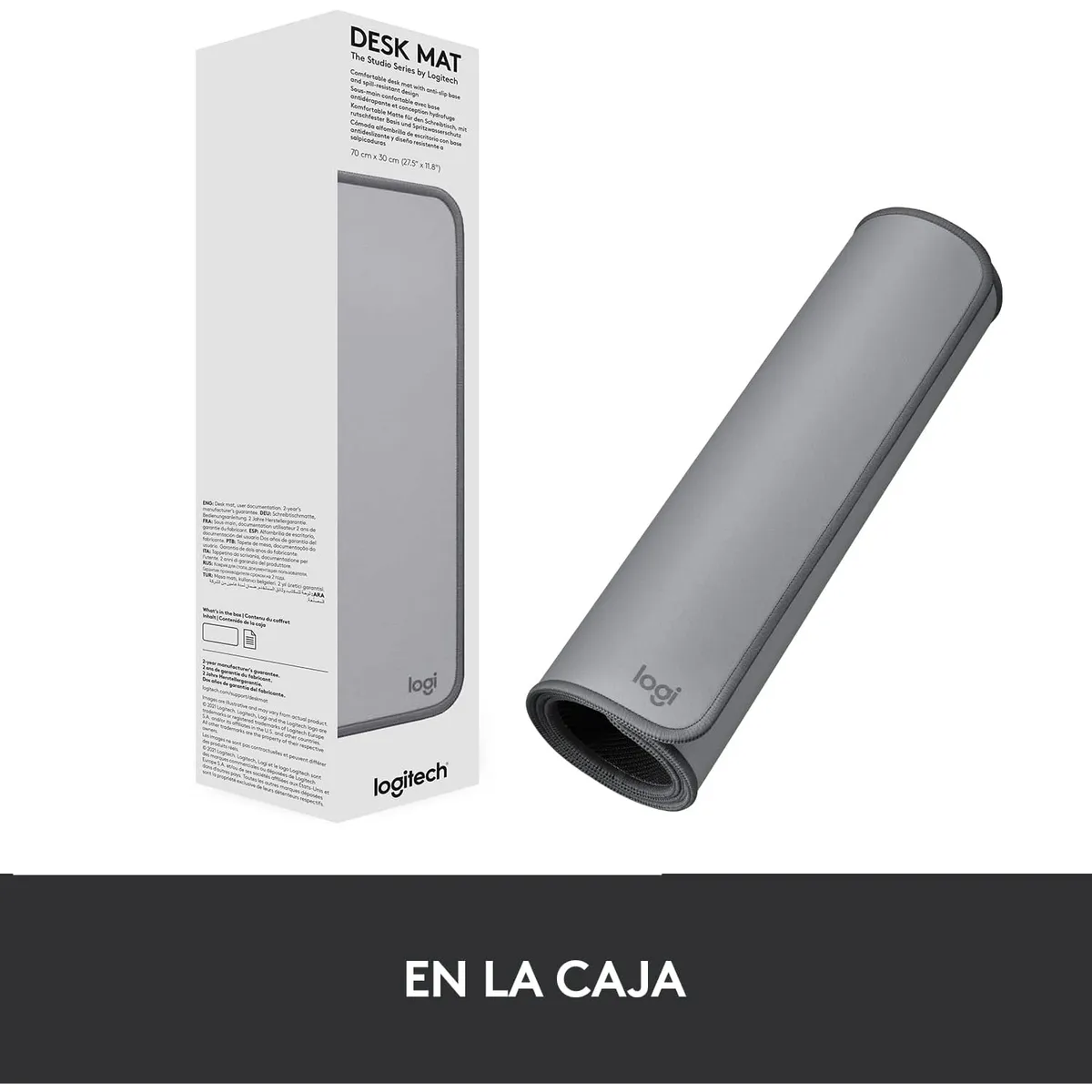 LOGITECH - PAD MOUSE LOGITECH DESKPAD ANTI-SALPICADURAS 300X700MM LIGHT GRIS