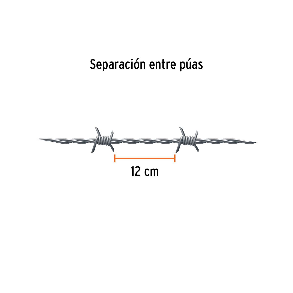 TRUPER - Rollo de alambre de púas de 200 m, BWG 17.5