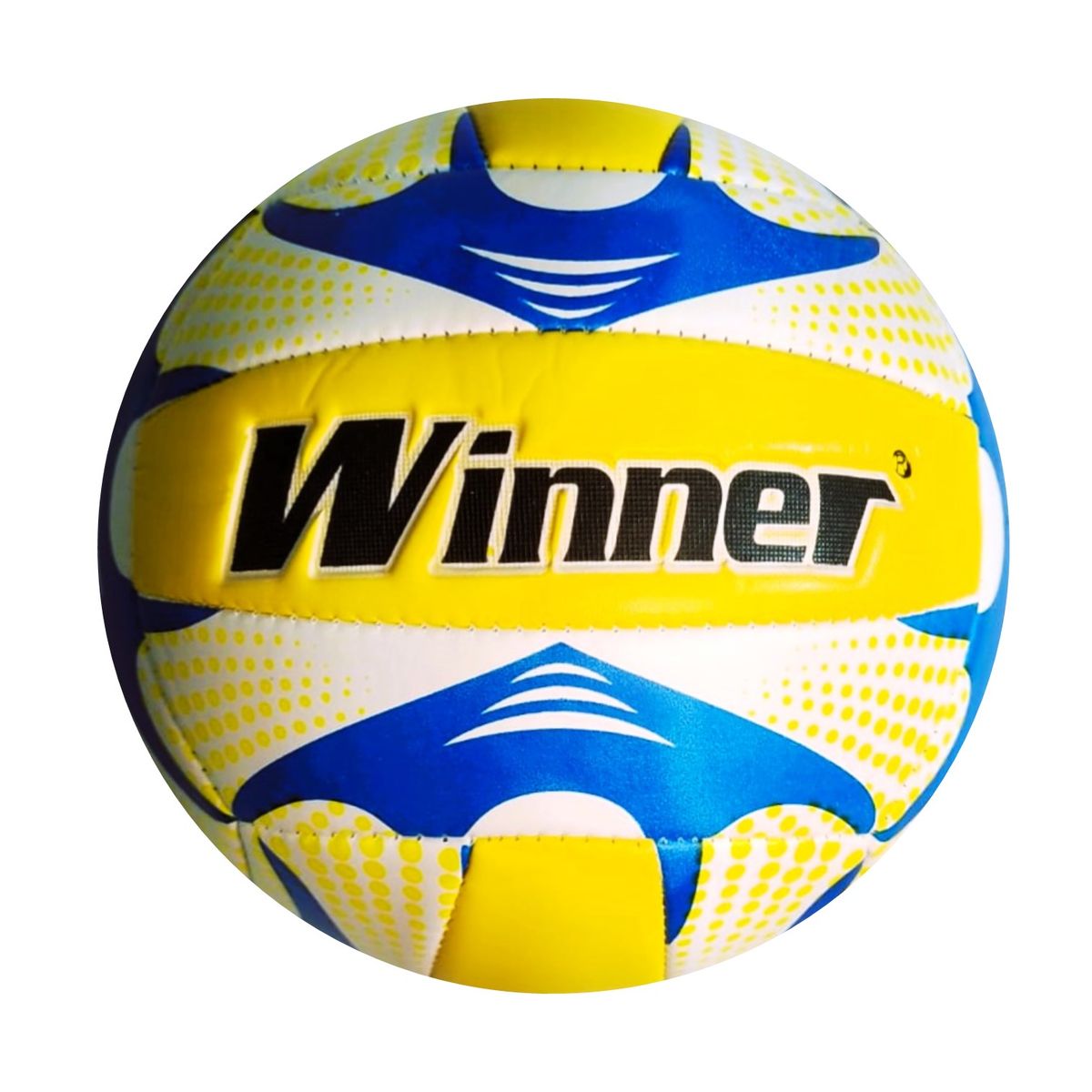 WINNER - PELOTA PARA VÓLEY TALLA 5 ACOLCHADA COSIDO WINNER AZUL AMARILLO