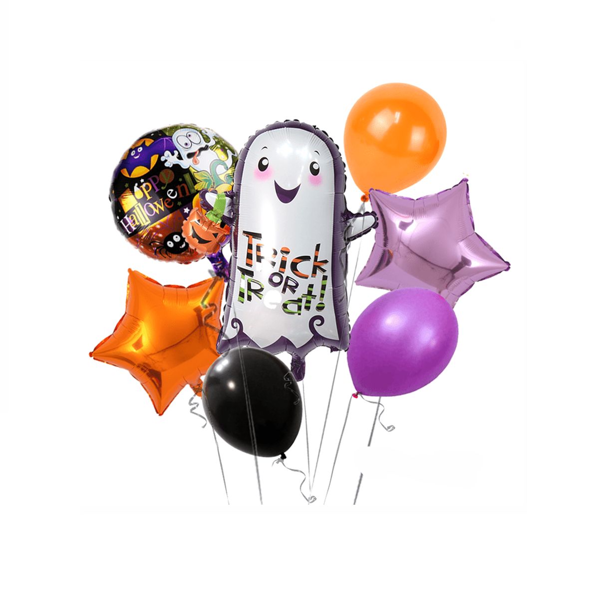 GENERICO - Set de globos de Halloween Fantasma