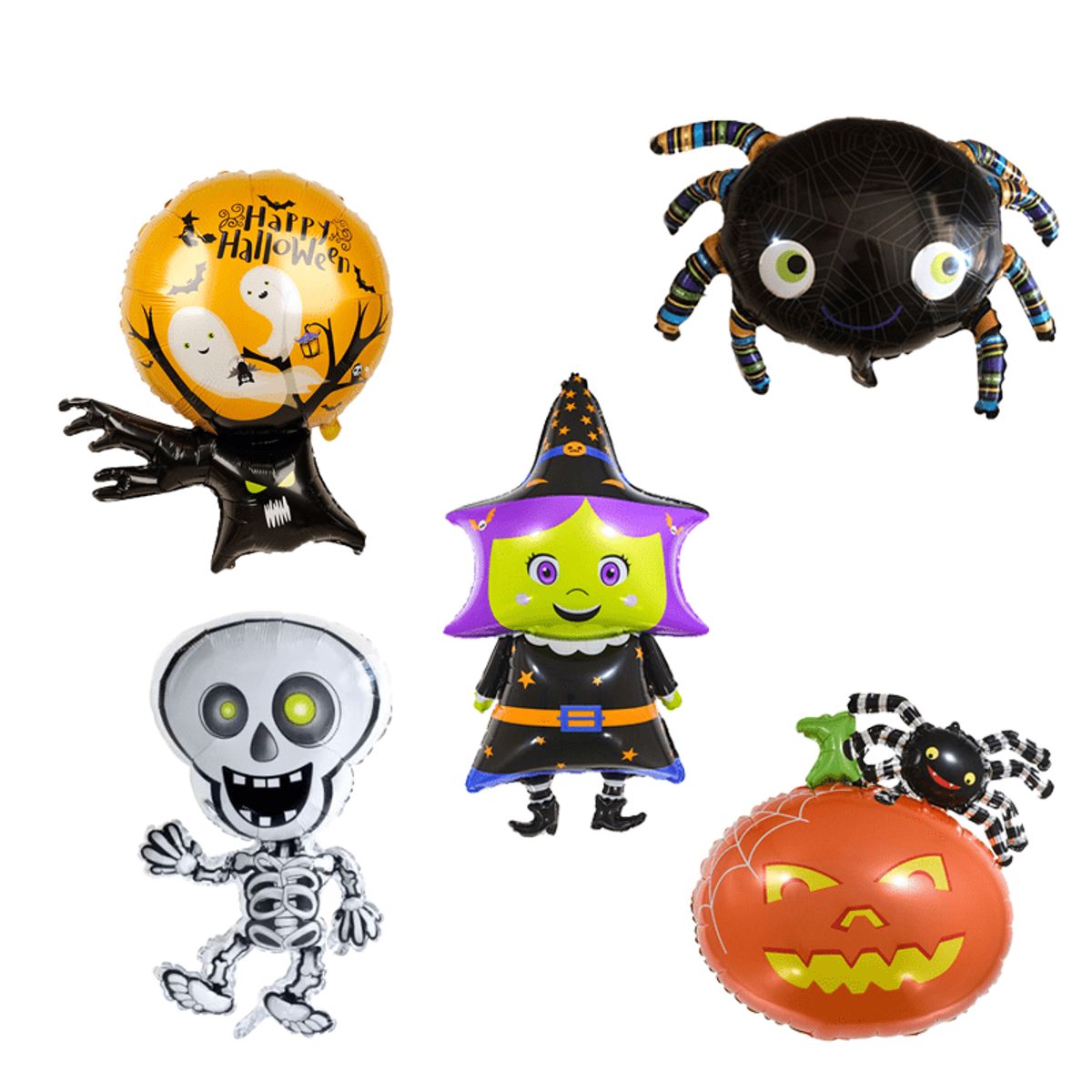 GENERICO - Set de globos de Halloween Fantasma