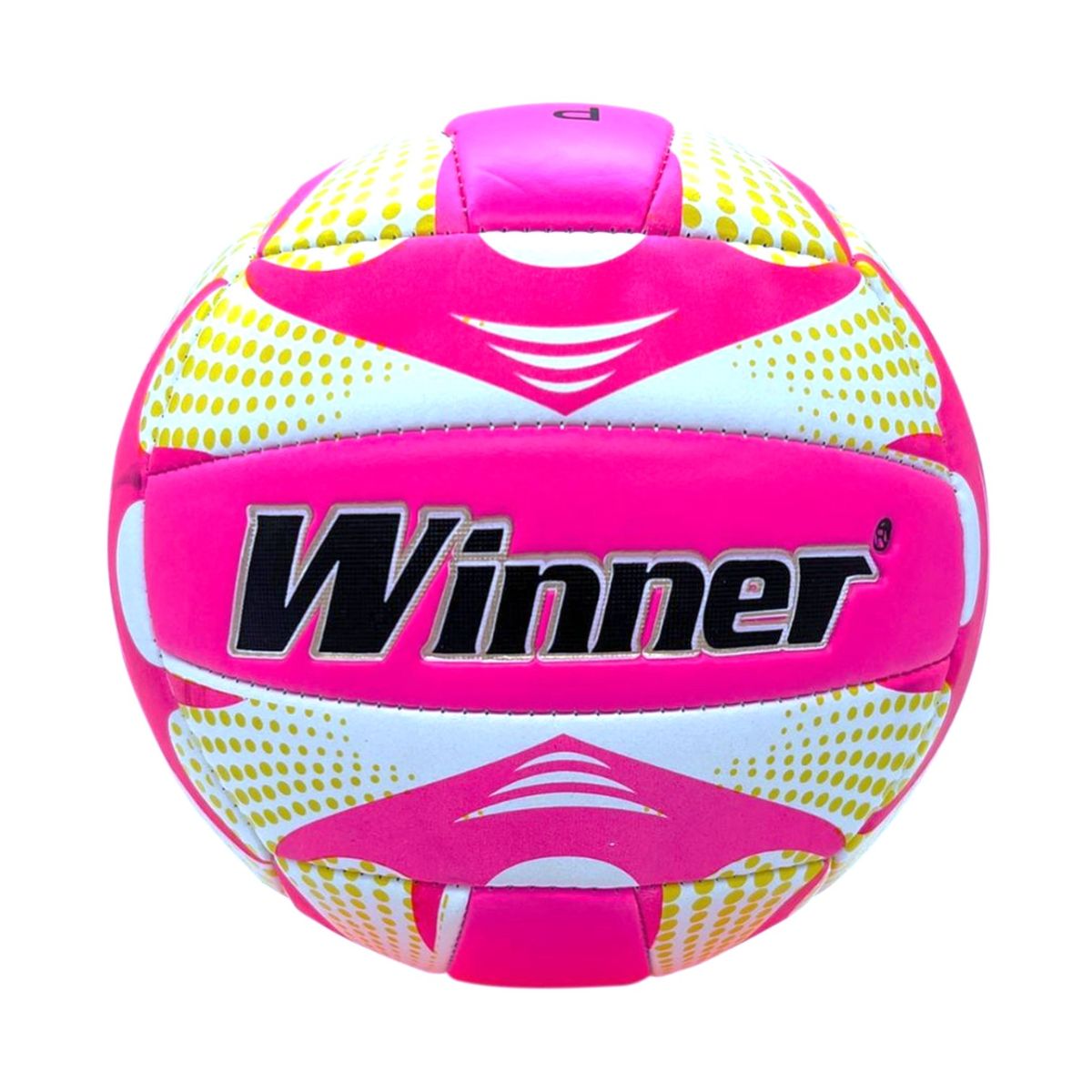 WINNER - PELOTA PARA VÓLEY TALLA 5  ACOLCHADA COSIDO WINNER FUCSIA  AMARILLO
