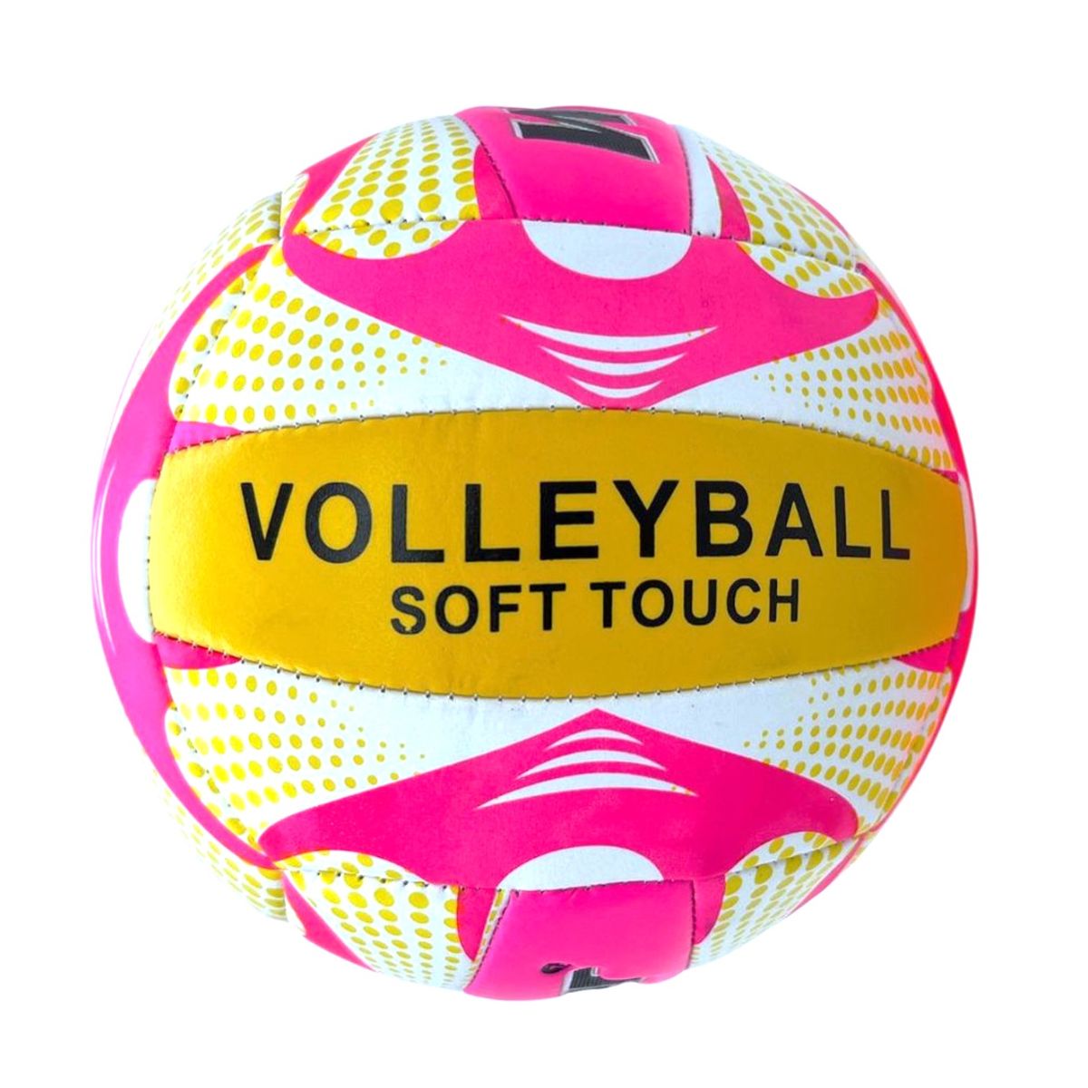 WINNER - PELOTA PARA VÓLEY TALLA 5  ACOLCHADA COSIDO WINNER FUCSIA  AMARILLO