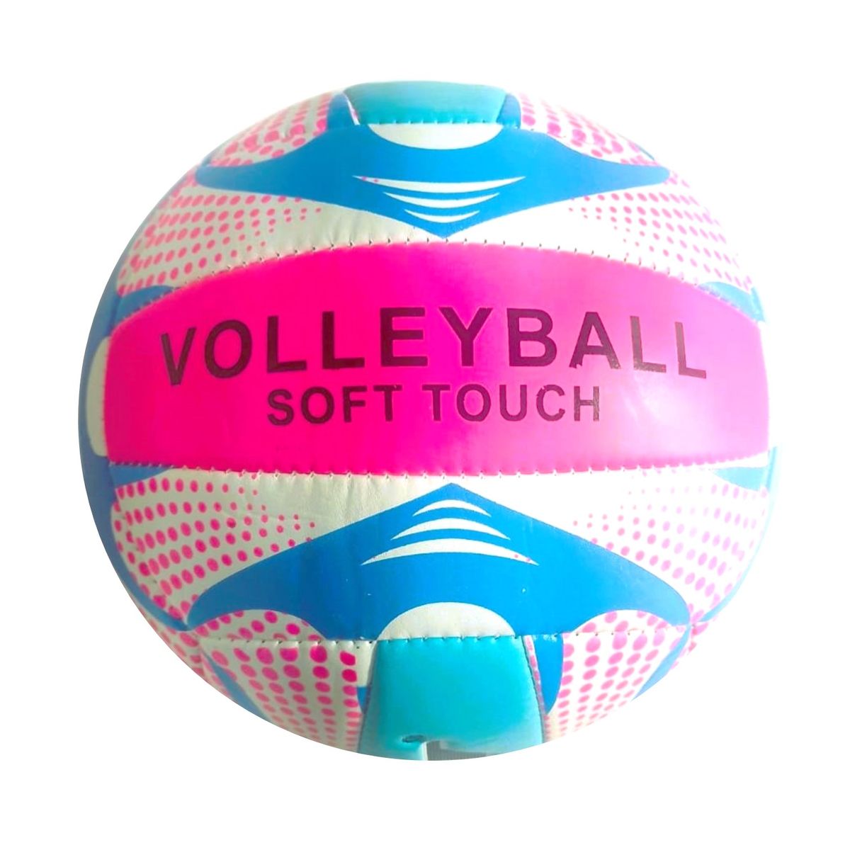 WINNER - PELOTA PARA VÓLEY TALLA 5  ACOLCHADA COSIDO WINNER CELESTE ROSADO