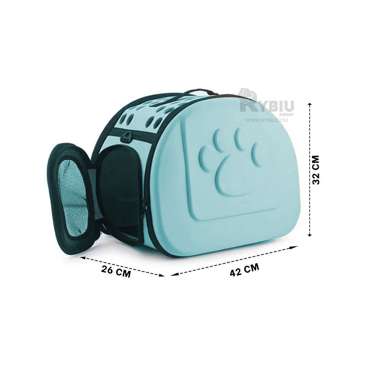 RYBIU IMPORT - Cargador para Animales en Tono Celeste Y+Ligas de Regalo