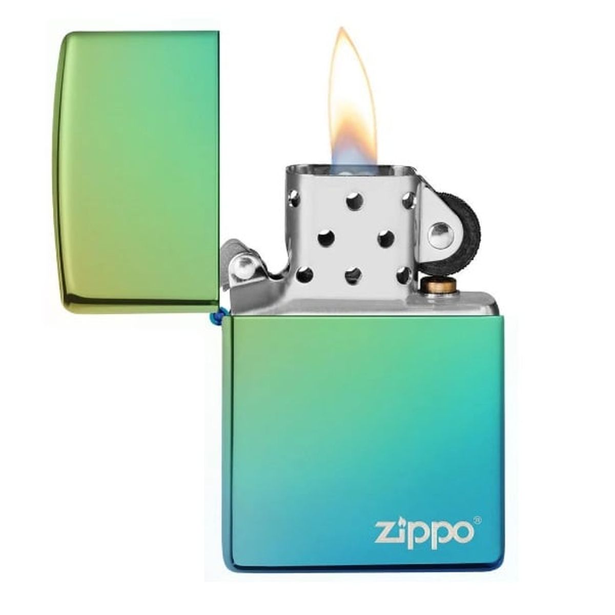 ZIPPO - Encendedor Zippo Classic High Polish Teal Zippo Logo